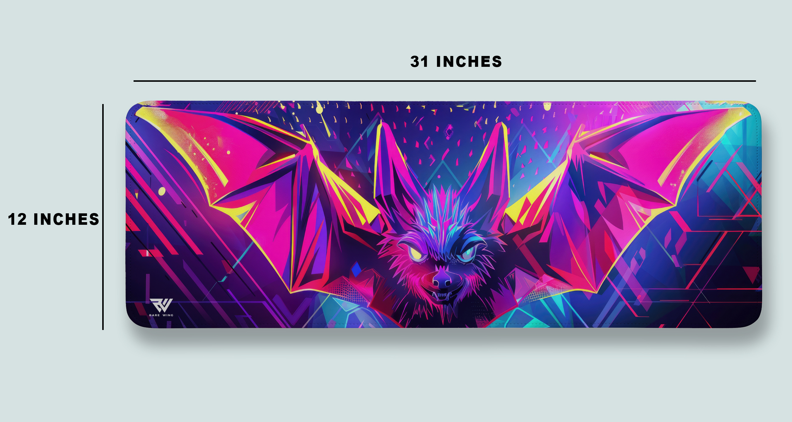 Cyber Bat Neon Desk Mat photo 4