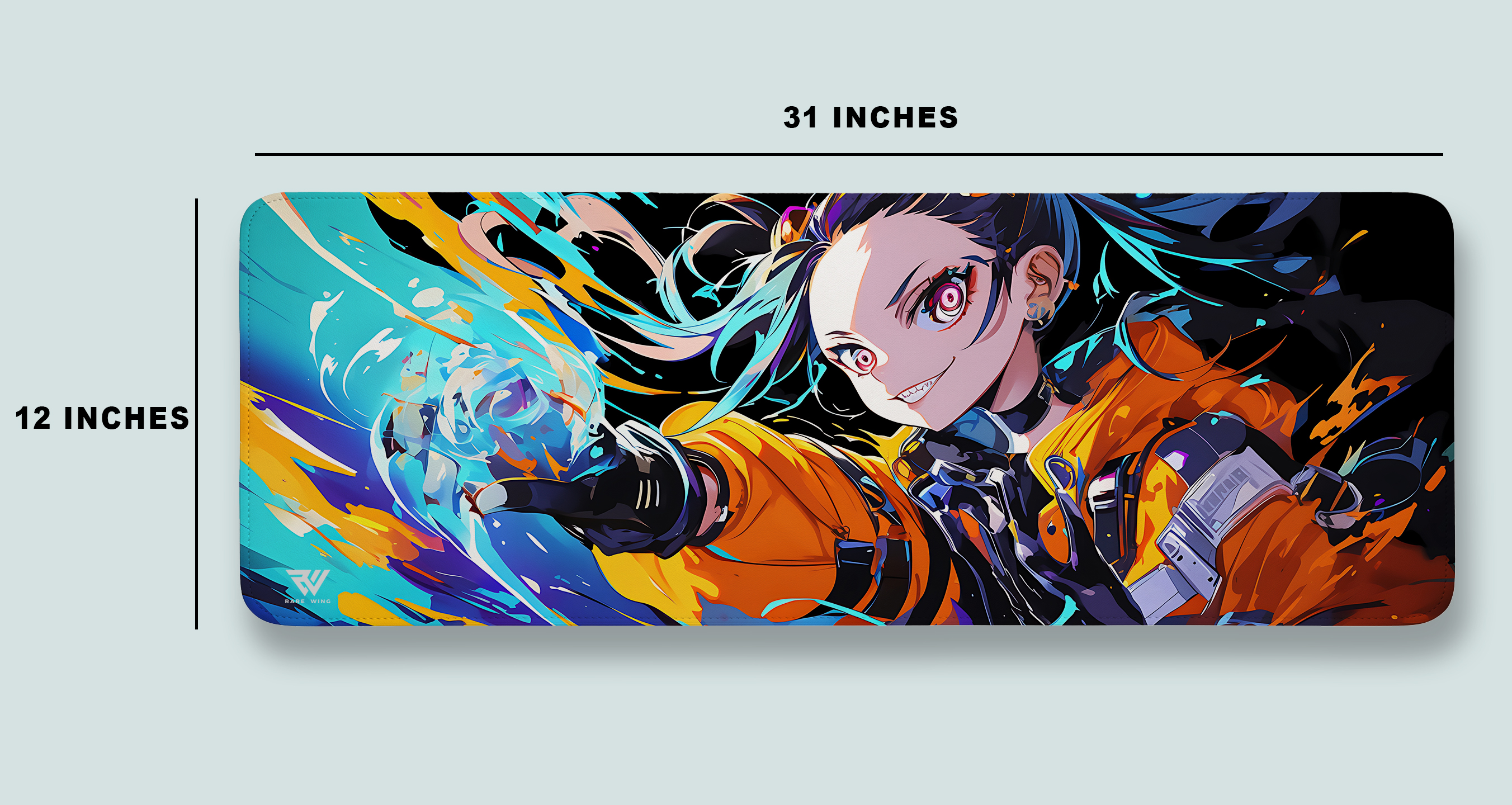 Neon Surge Desk Mat photo 4