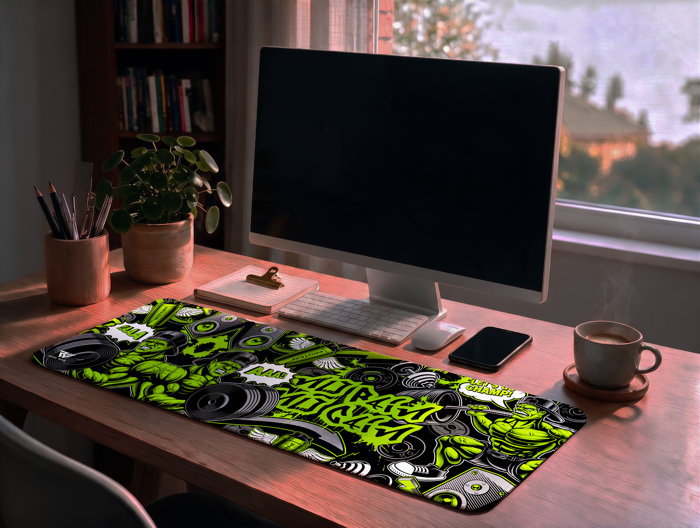 No Pain No Gain Desk Mat photo 2