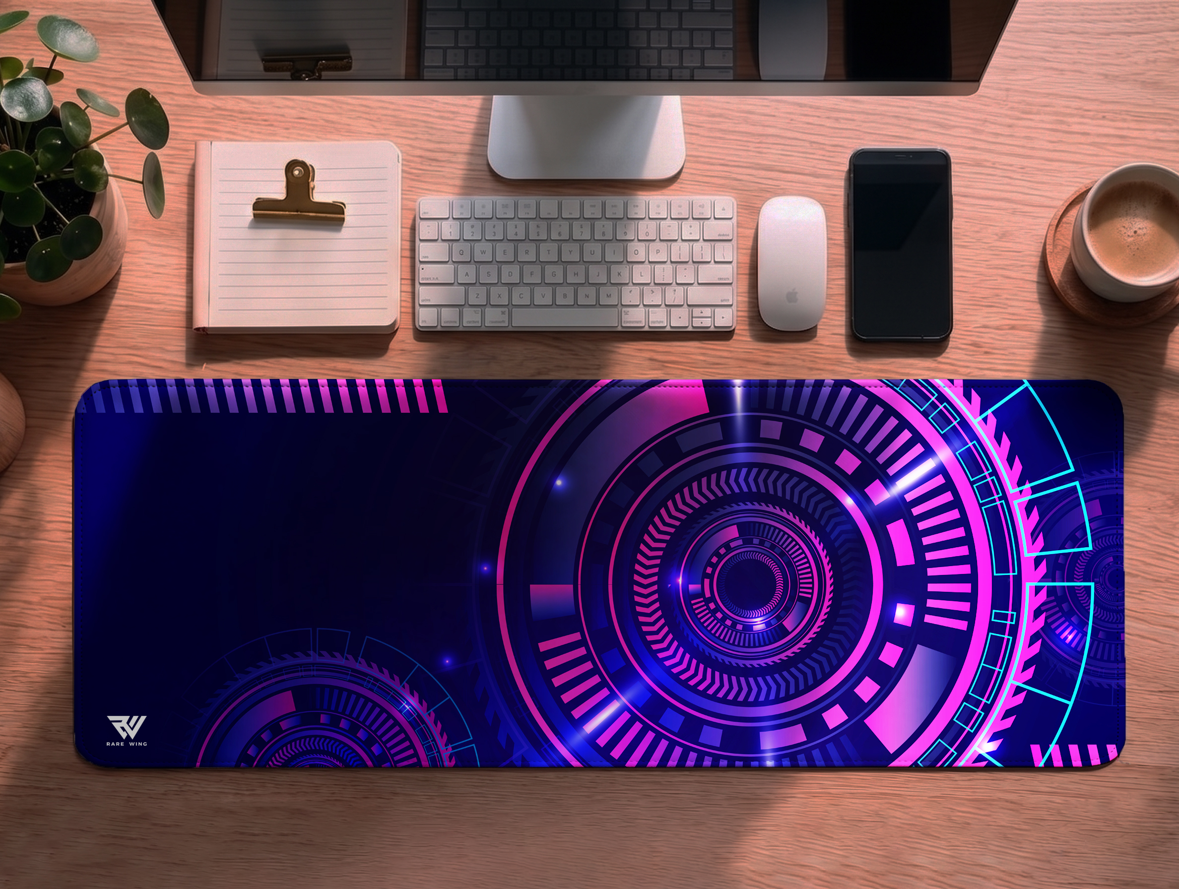 Cyber Core Protocol Desk Mat - custom printed gaming mouse pad and desk mat