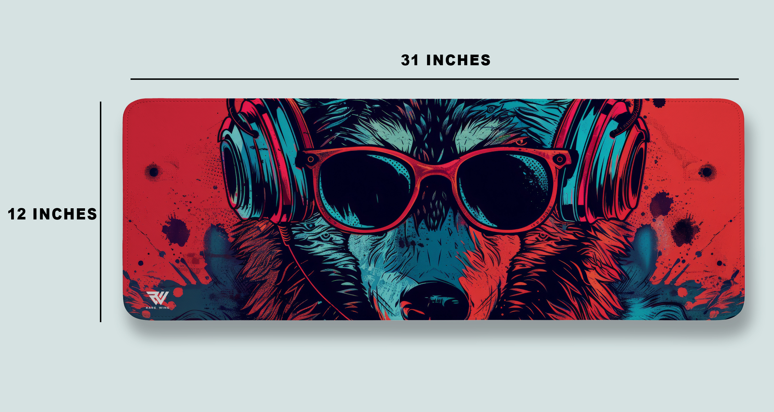 DJ Alpha Wolf Desk Mat photo 4