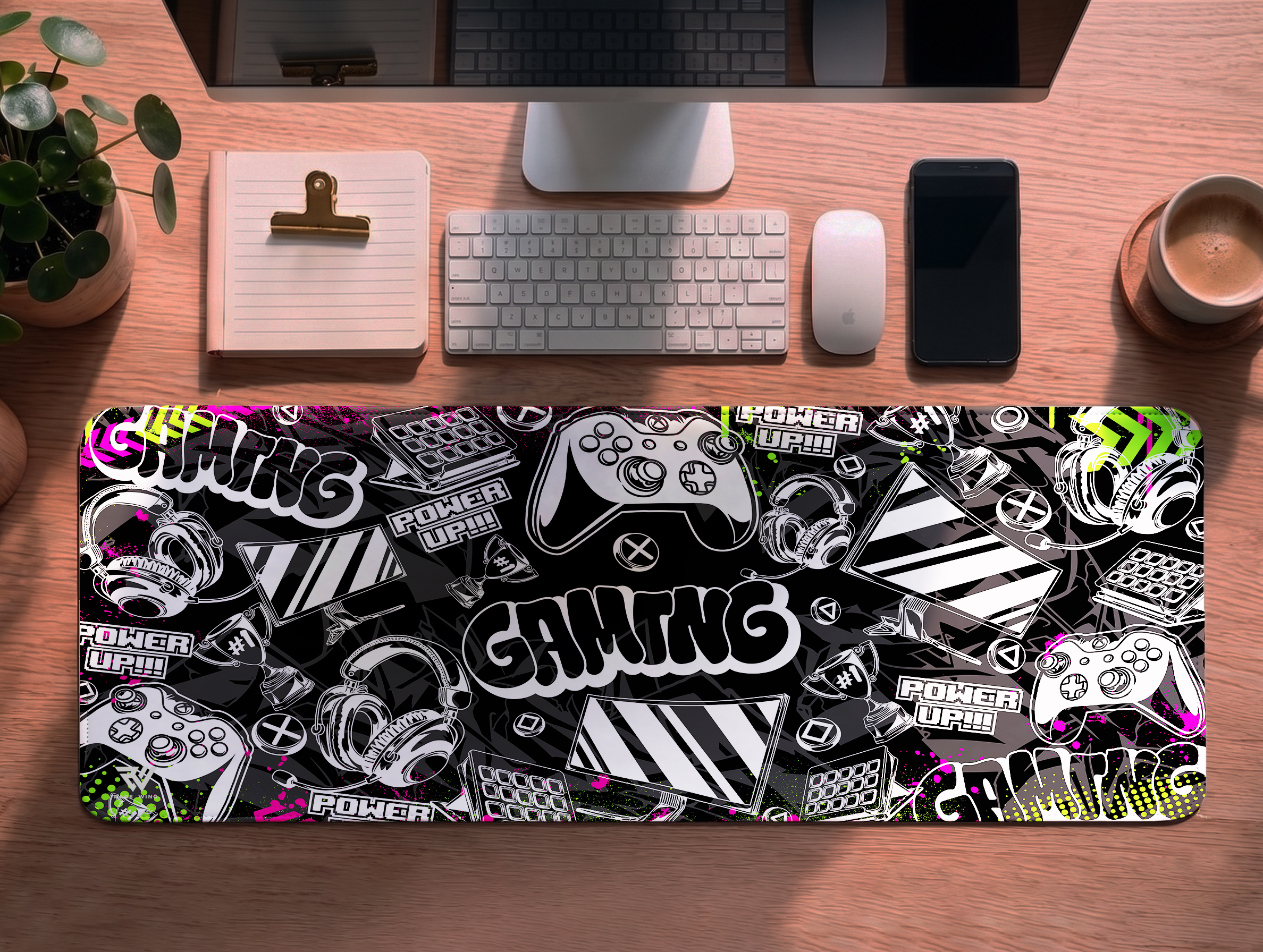 Urban Gamer Desk Mat - custom printed gaming mouse pad and desk mat