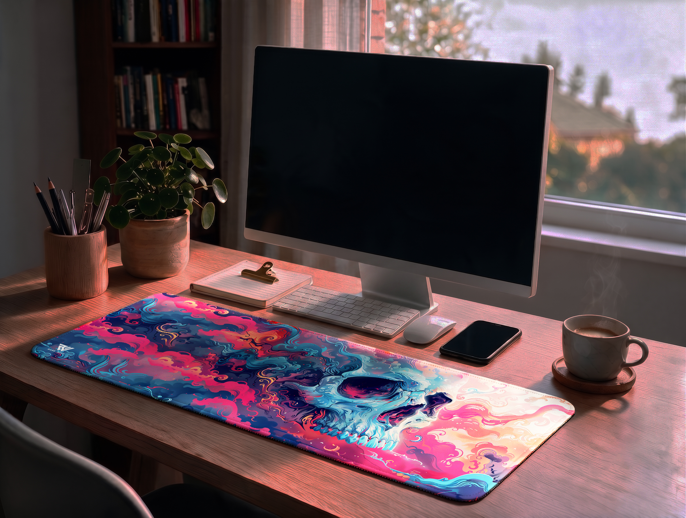 Nebula Skull Desk Mat photo 2