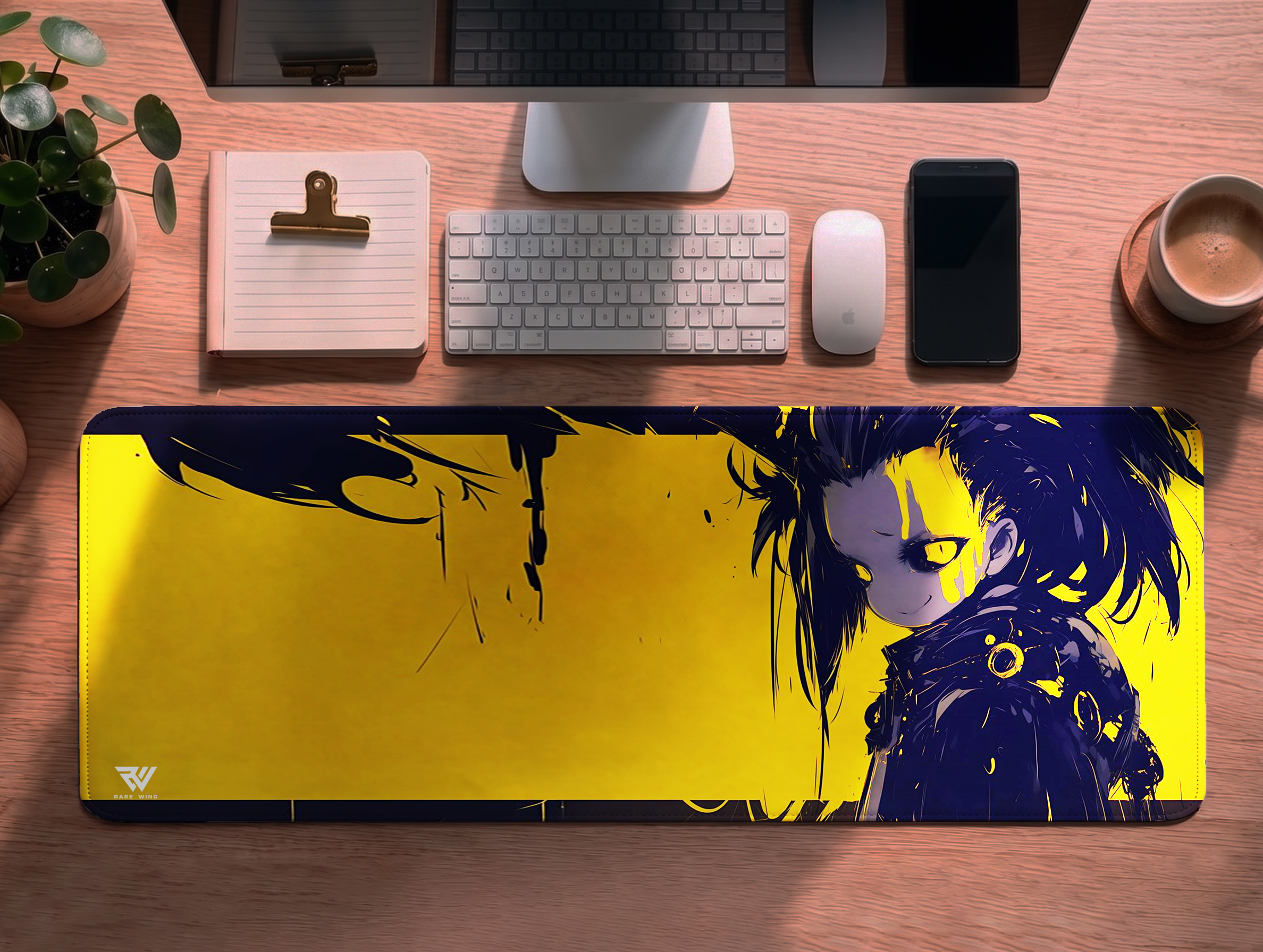 Hazard Shadow Speed Mat - custom printed gaming mouse pad and desk mat