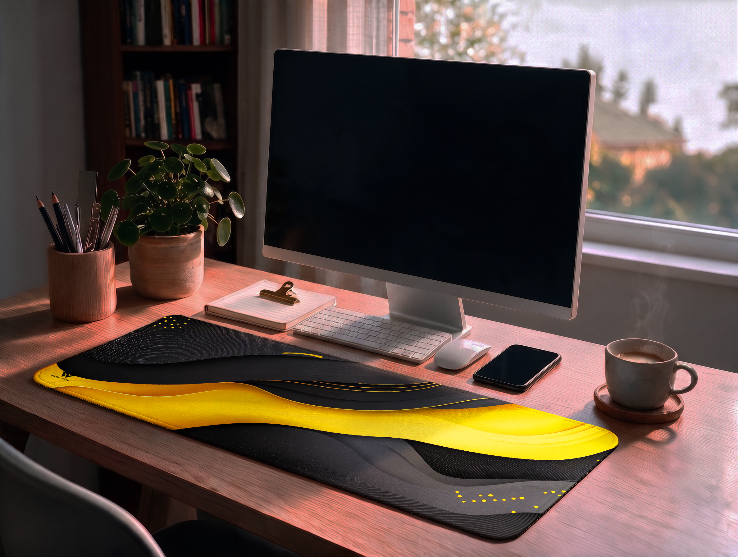 Golden Drift Desk Mat photo 2