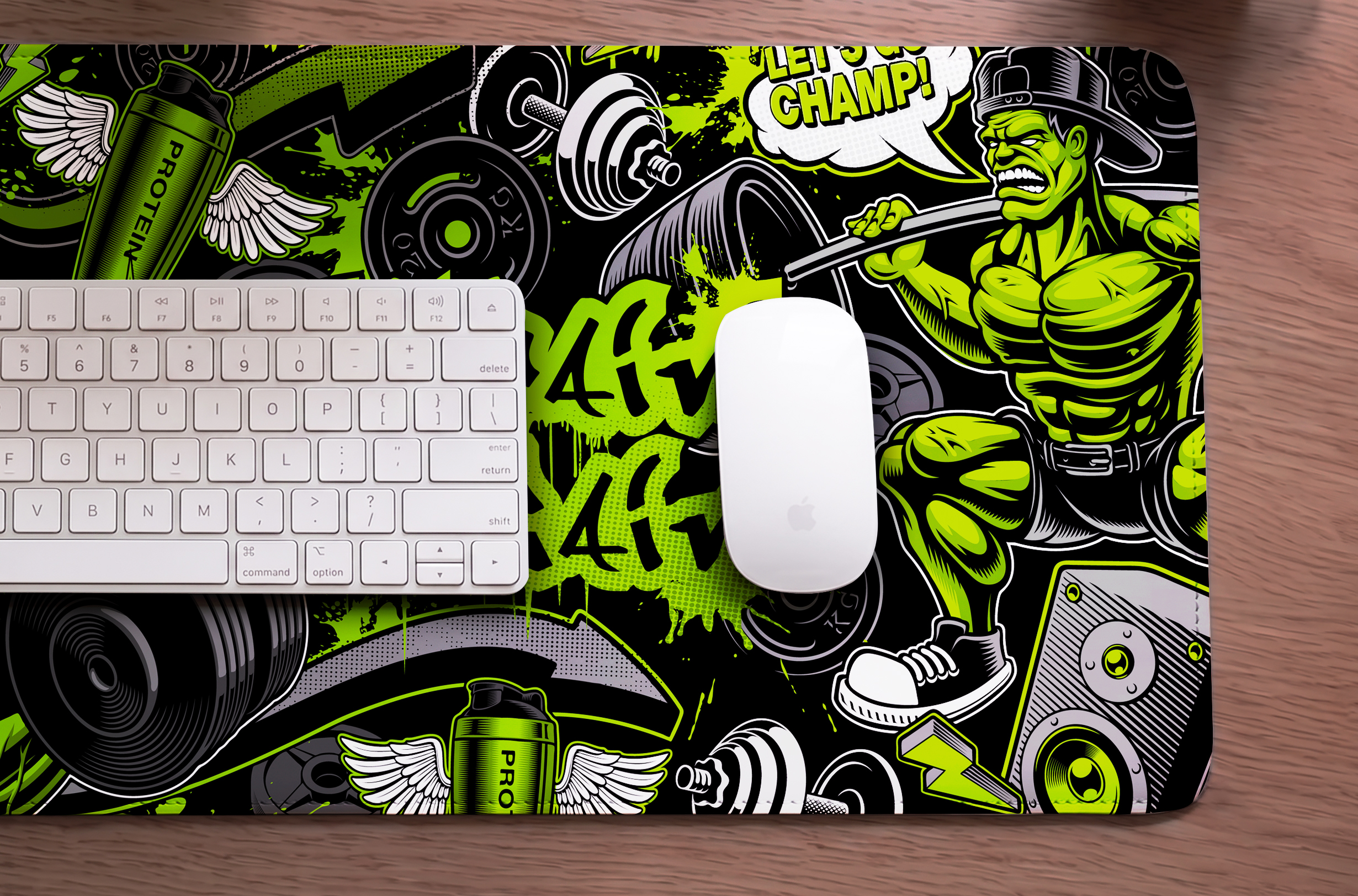 No Pain No Gain Desk Mat photo 3