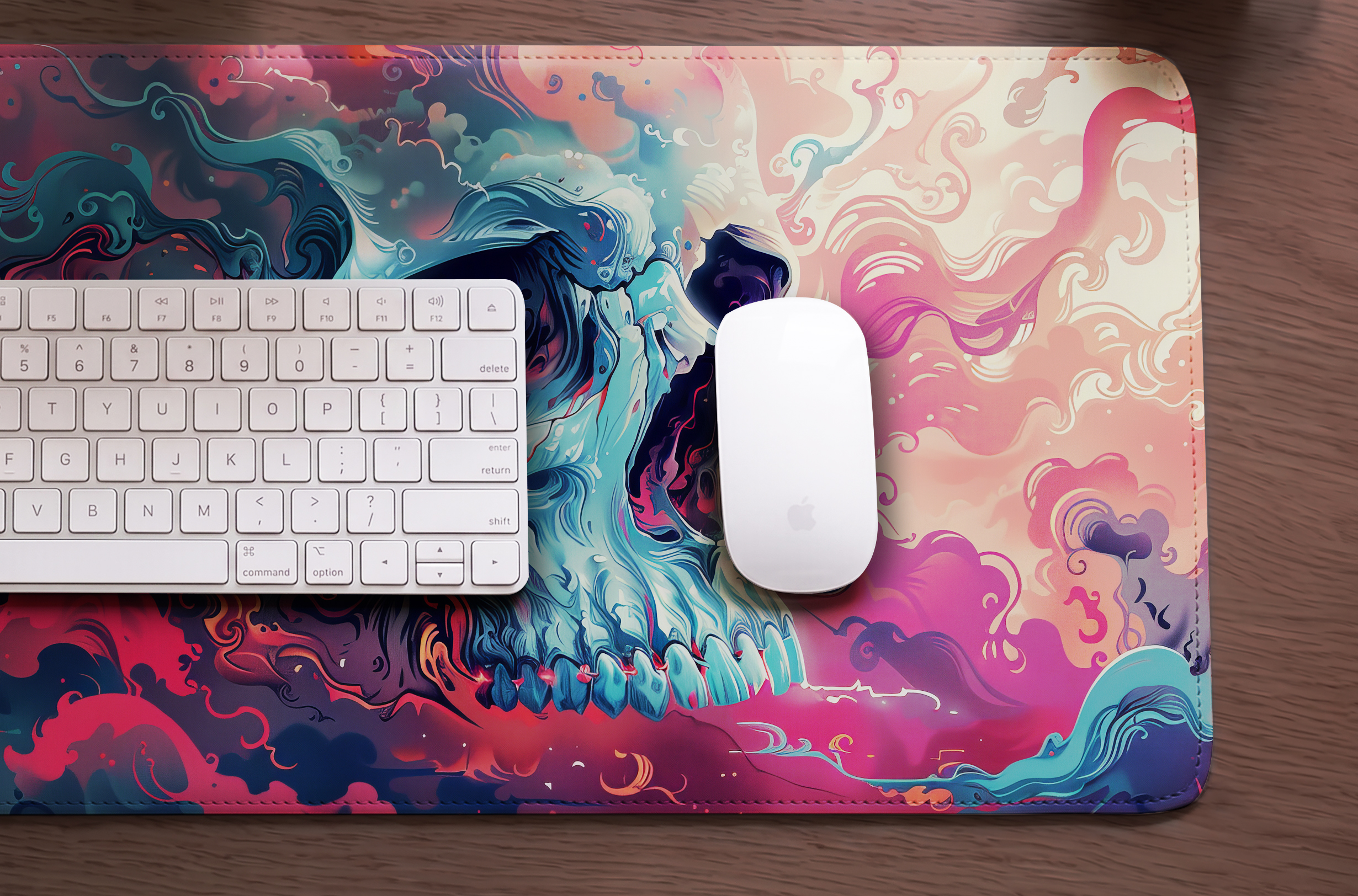 Nebula Skull Desk Mat photo 3