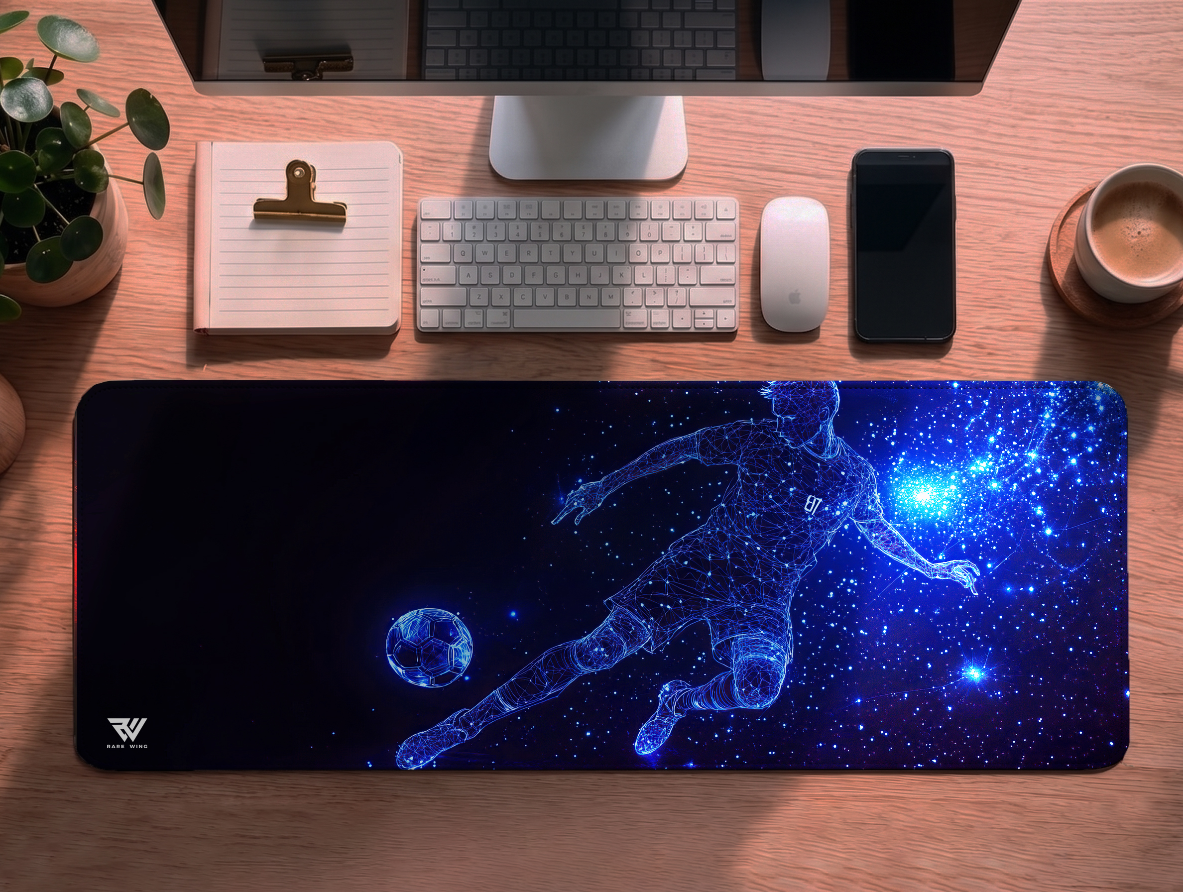 Cyber Striker Desk Mat - custom printed gaming mouse pad and desk mat