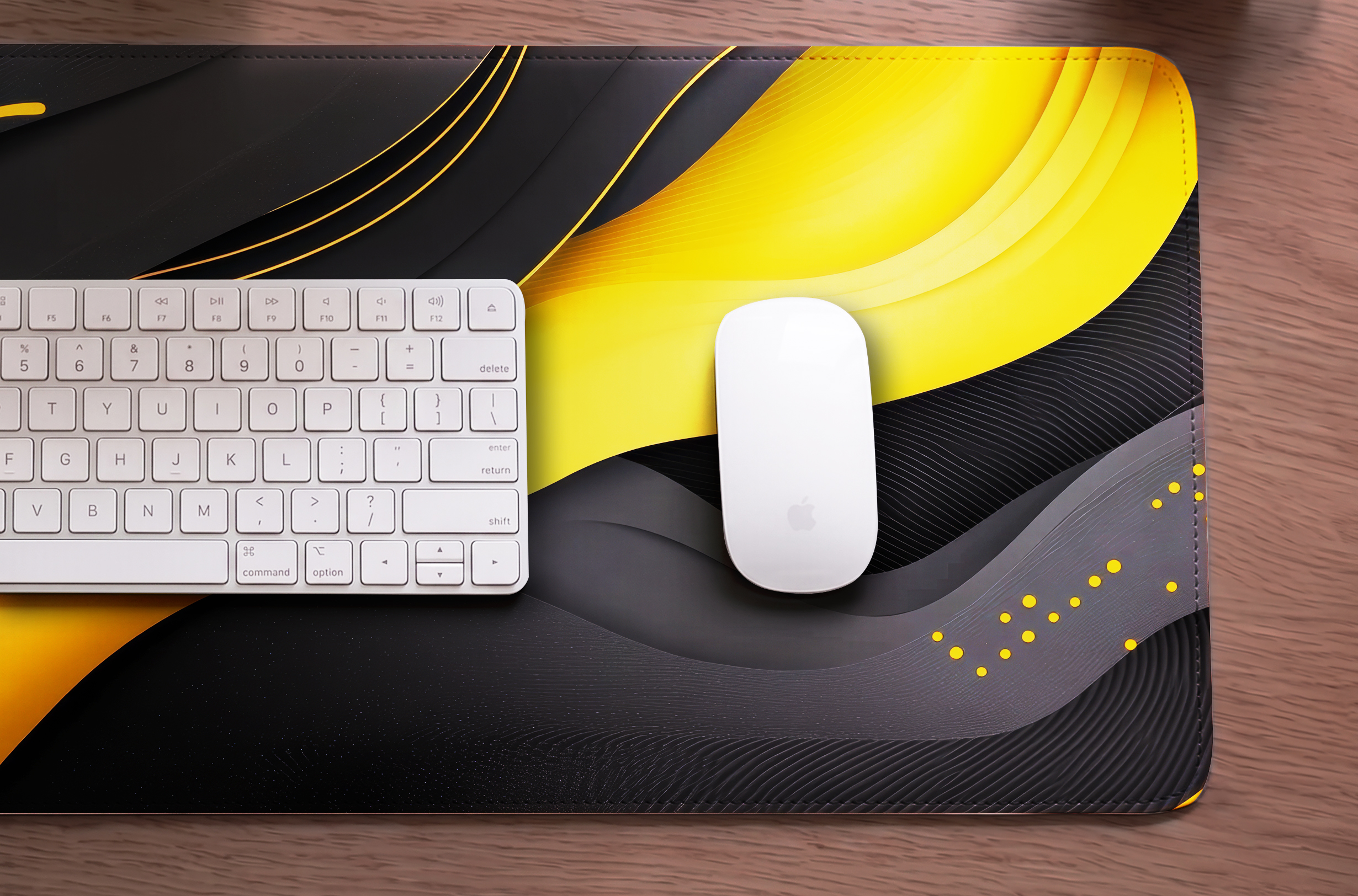 Golden Drift Desk Mat photo 3