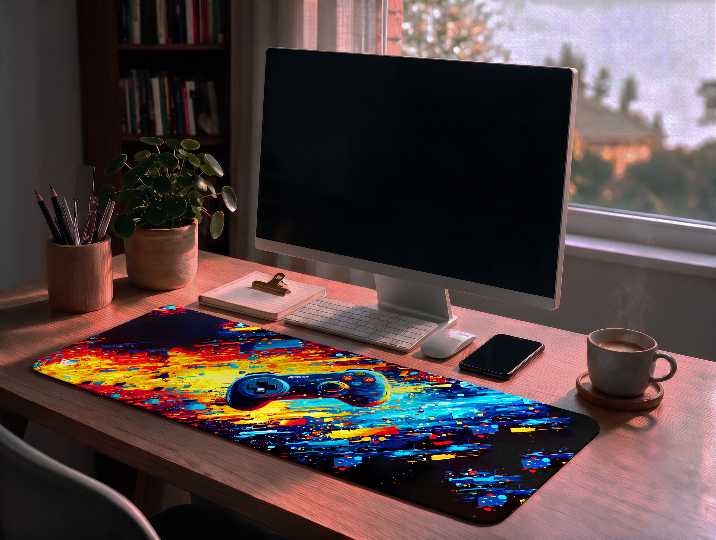 Warp Speed Gamepad Desk Mat photo 2