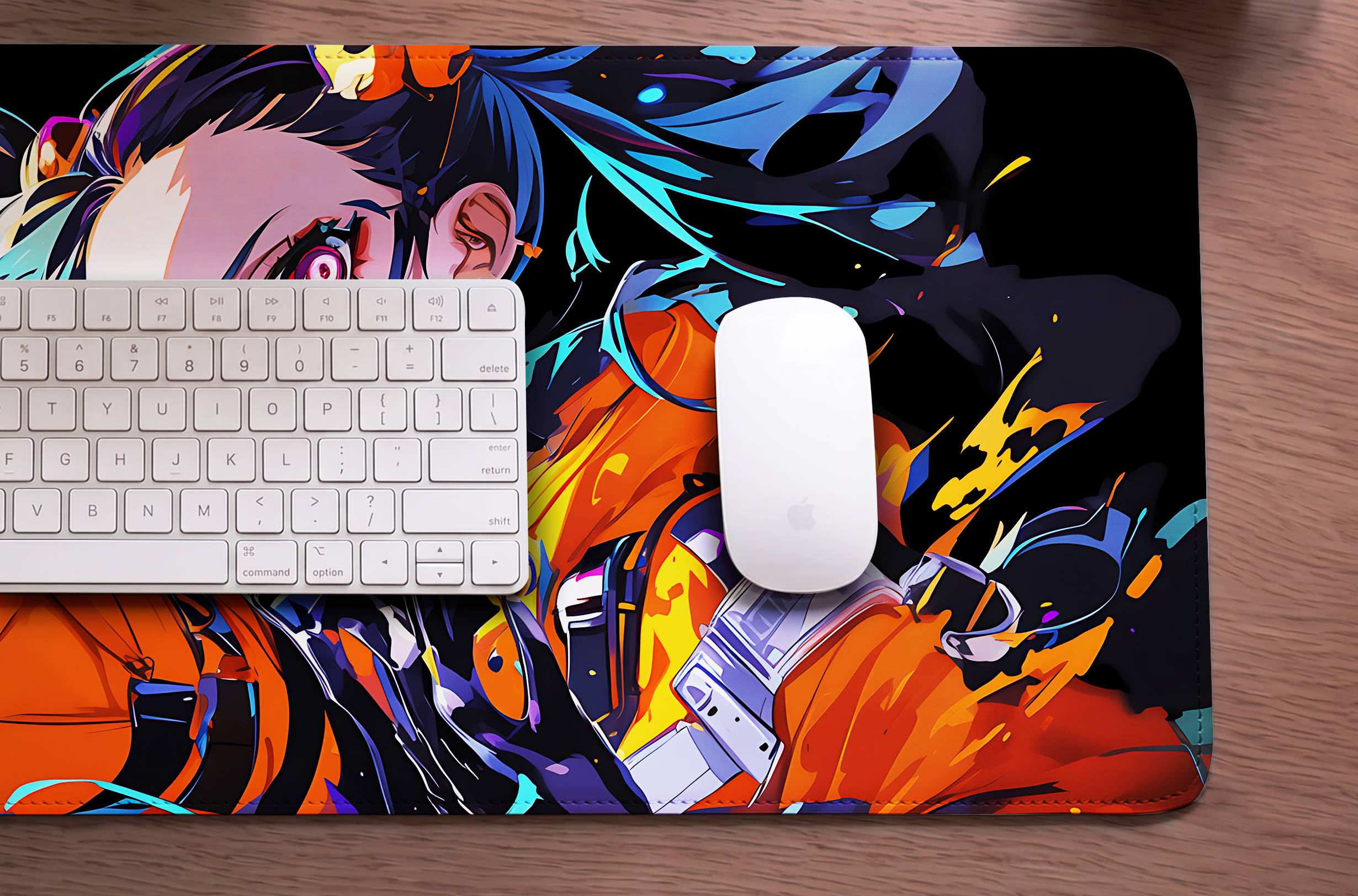 Neon Surge Desk Mat photo 3