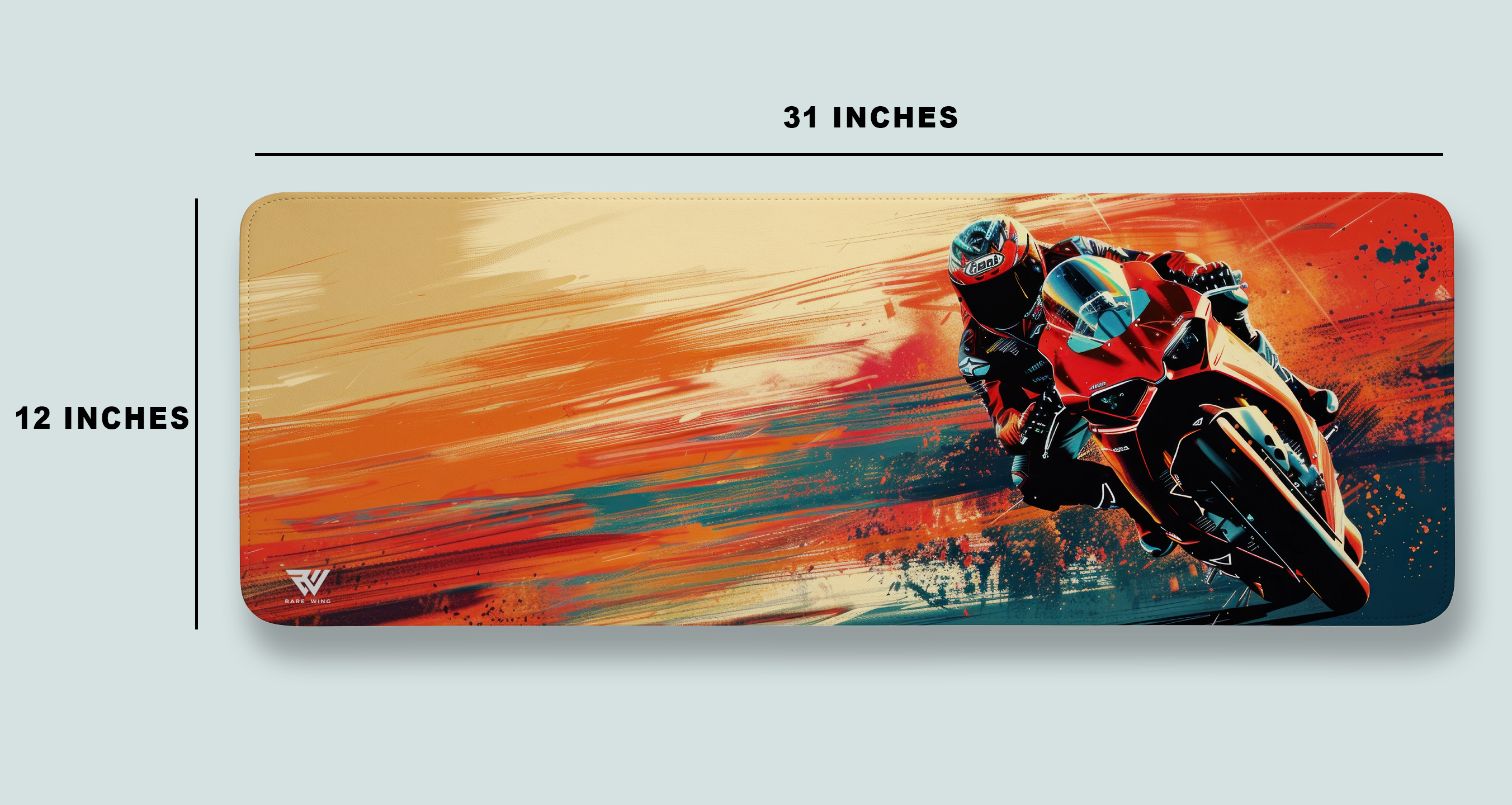 Crimson Apex Superbike Desk Mat photo 4